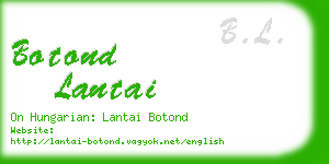 botond lantai business card